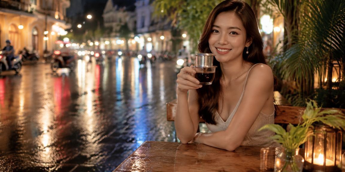 Người chơi thư giãn tại quán cà phê Việt Nam với điện thoại